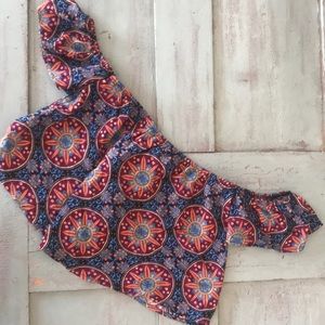 LA Hearts cropped off the shoulder top M